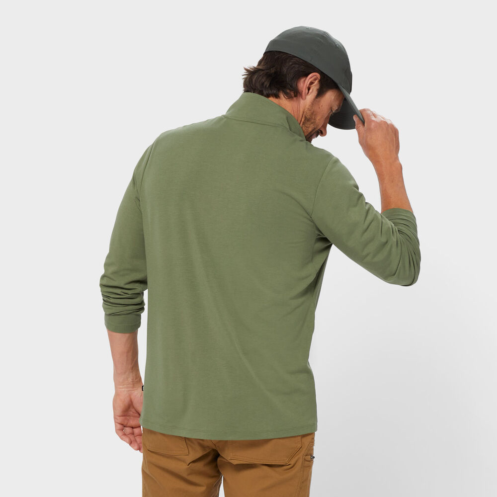 Men's AKHG Renew Bamboo 1/4 Zip Mock Main Image