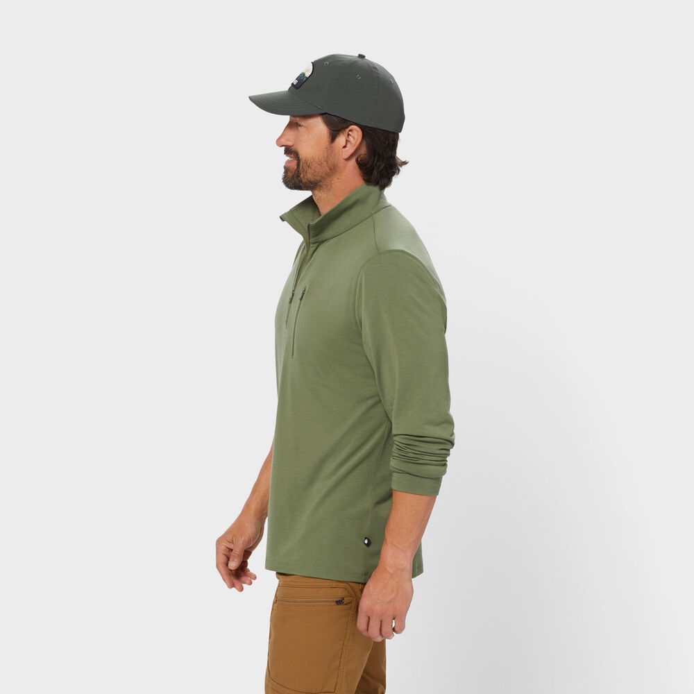 Men's AKHG Renew Bamboo 1/4 Zip Mock Main Image