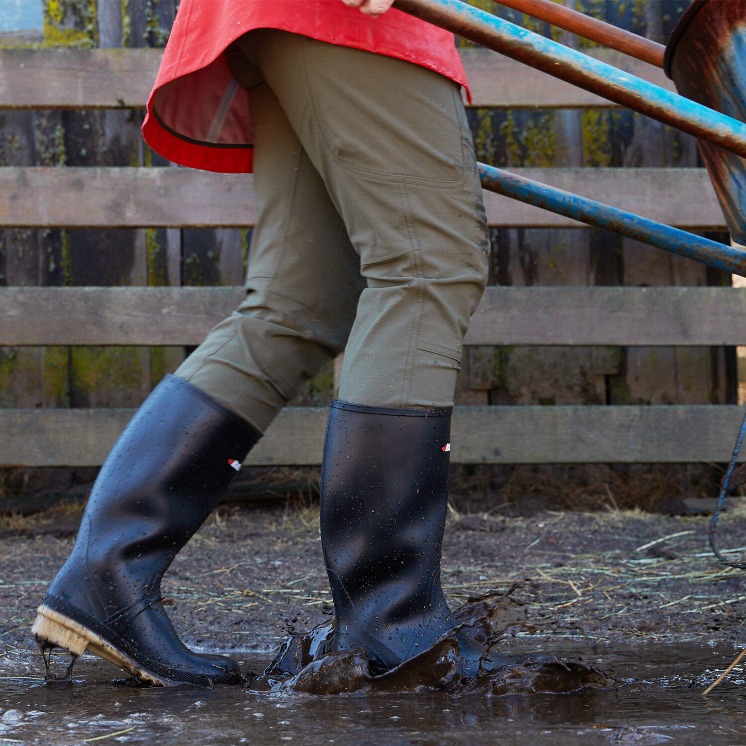 Womens tall rain deals boots