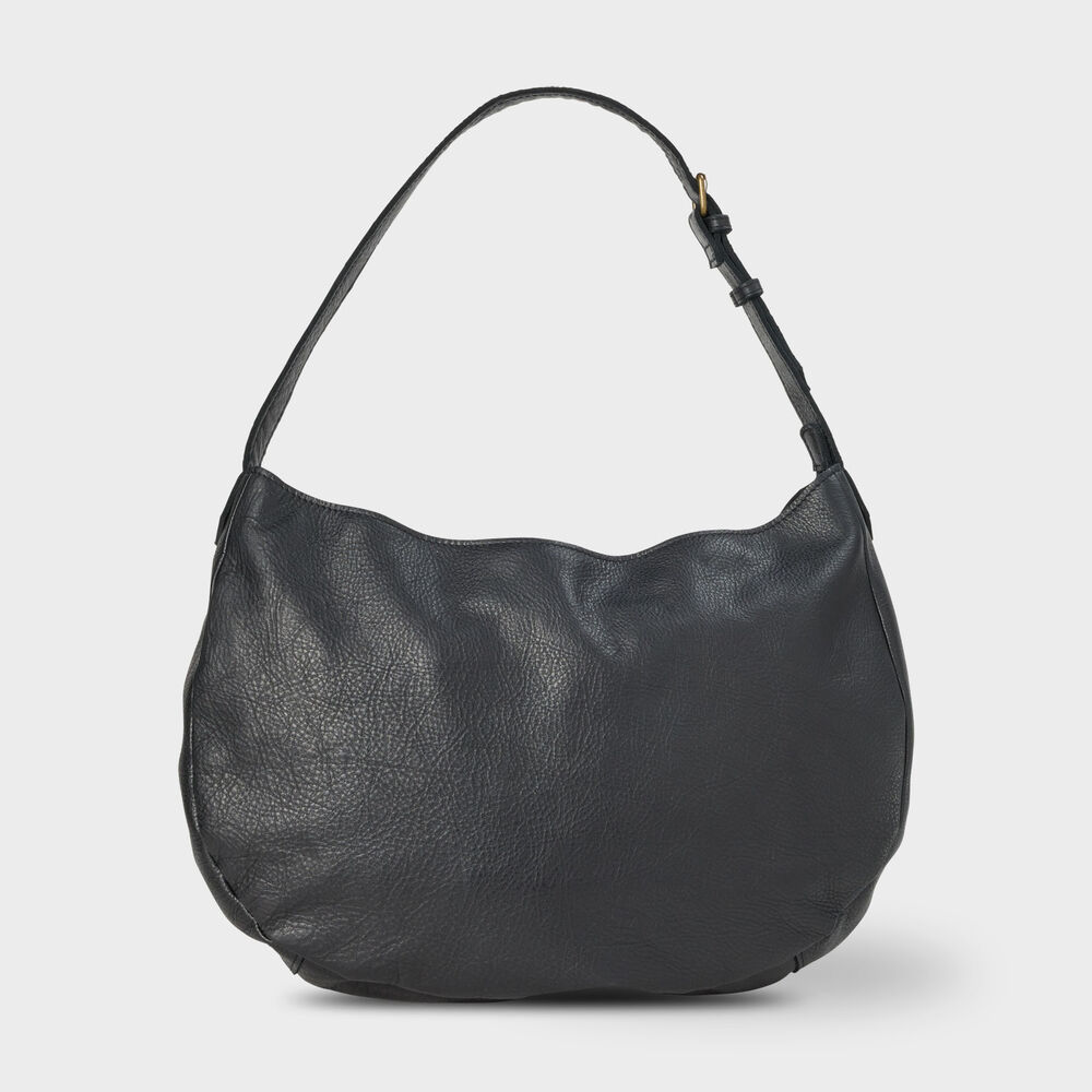 Lifetime Leather Slouch Bag BLK Main Image