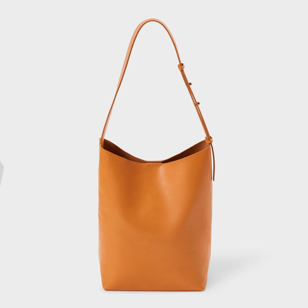 Fine Time Leather Bucket Bag HBN Main Image
