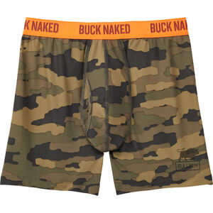 Men's Go Buck Naked Performance Pattern Bullpen Boxer Briefs