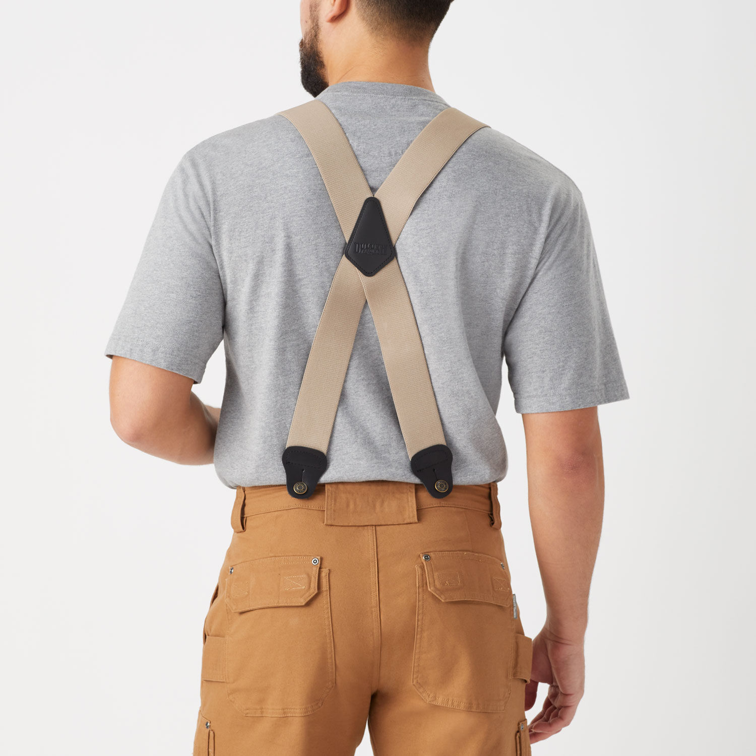 Black Shoulder Straps 4 Clips Suspenders Belt Adjustable Jacquard Yback  Suspenders For Pants