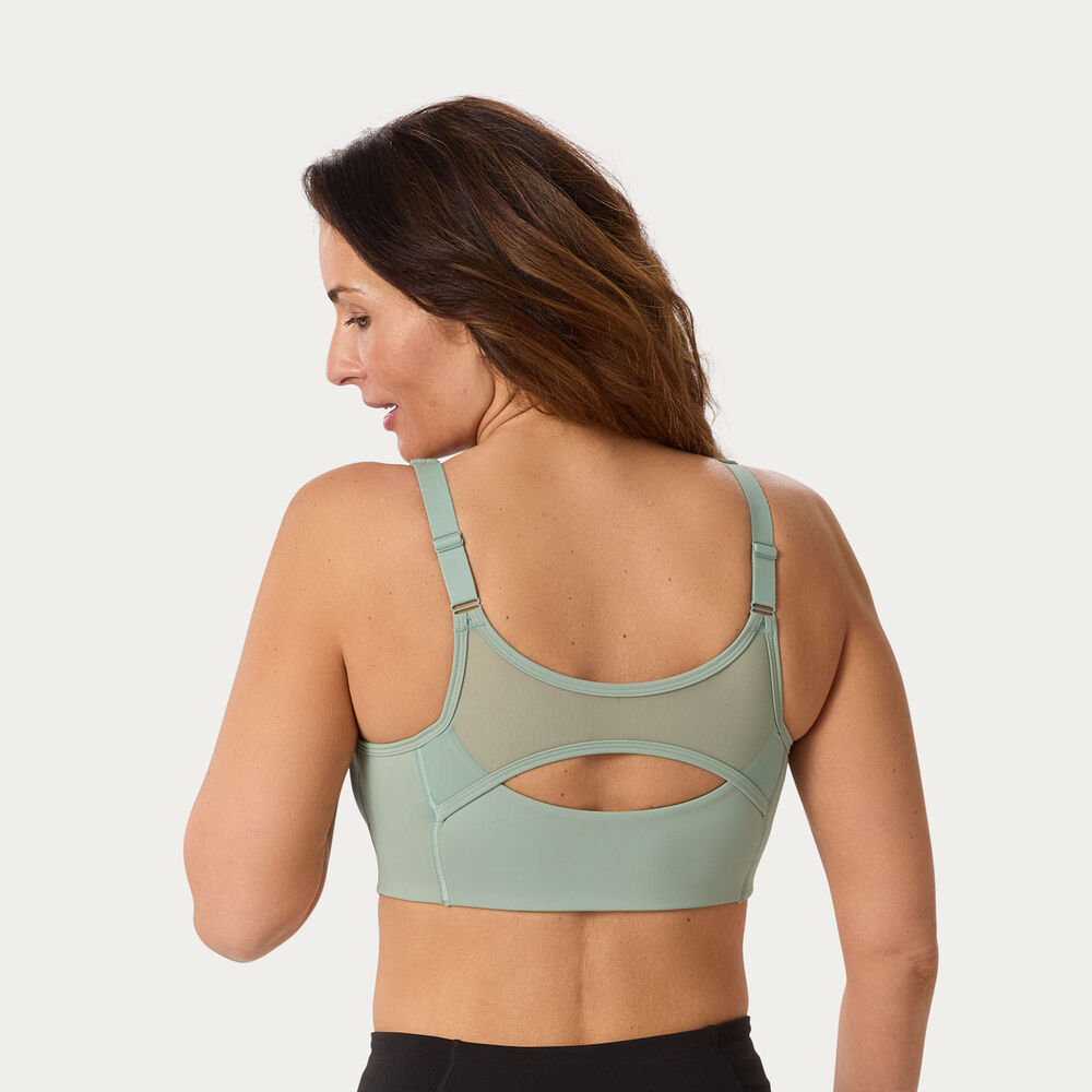 Women's Adjustabust High Impact Zip-Front Mesh Bra Main Image