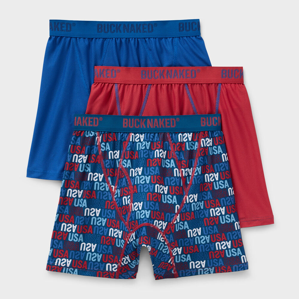 Men's Buck Naked Boxer Briefs 3-Pack Main Image