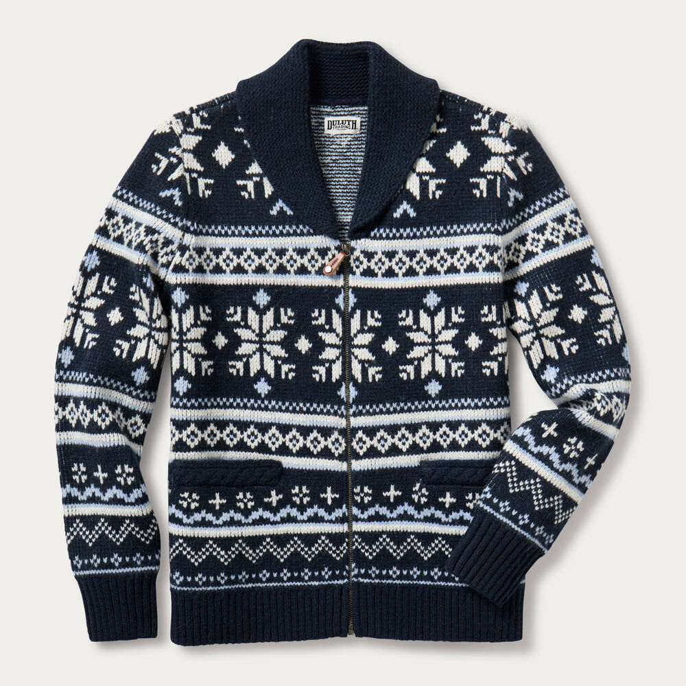 Women's Woolpaca Zip-Front Jacquard Cardigan Main Image
