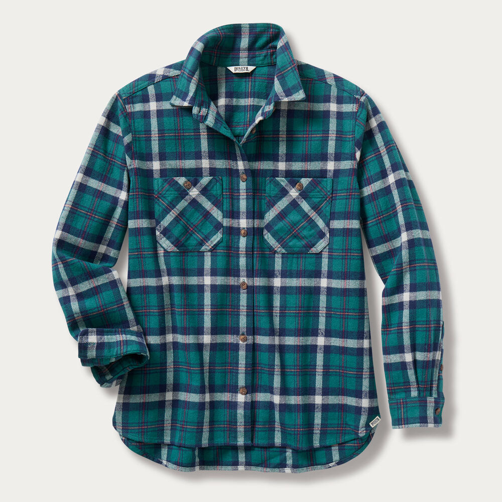 Women's Oversized Burlyweight Flannel Shirt Main Image