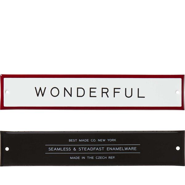 Best Made Wonderful Enamel Sign Duluth Trading Company