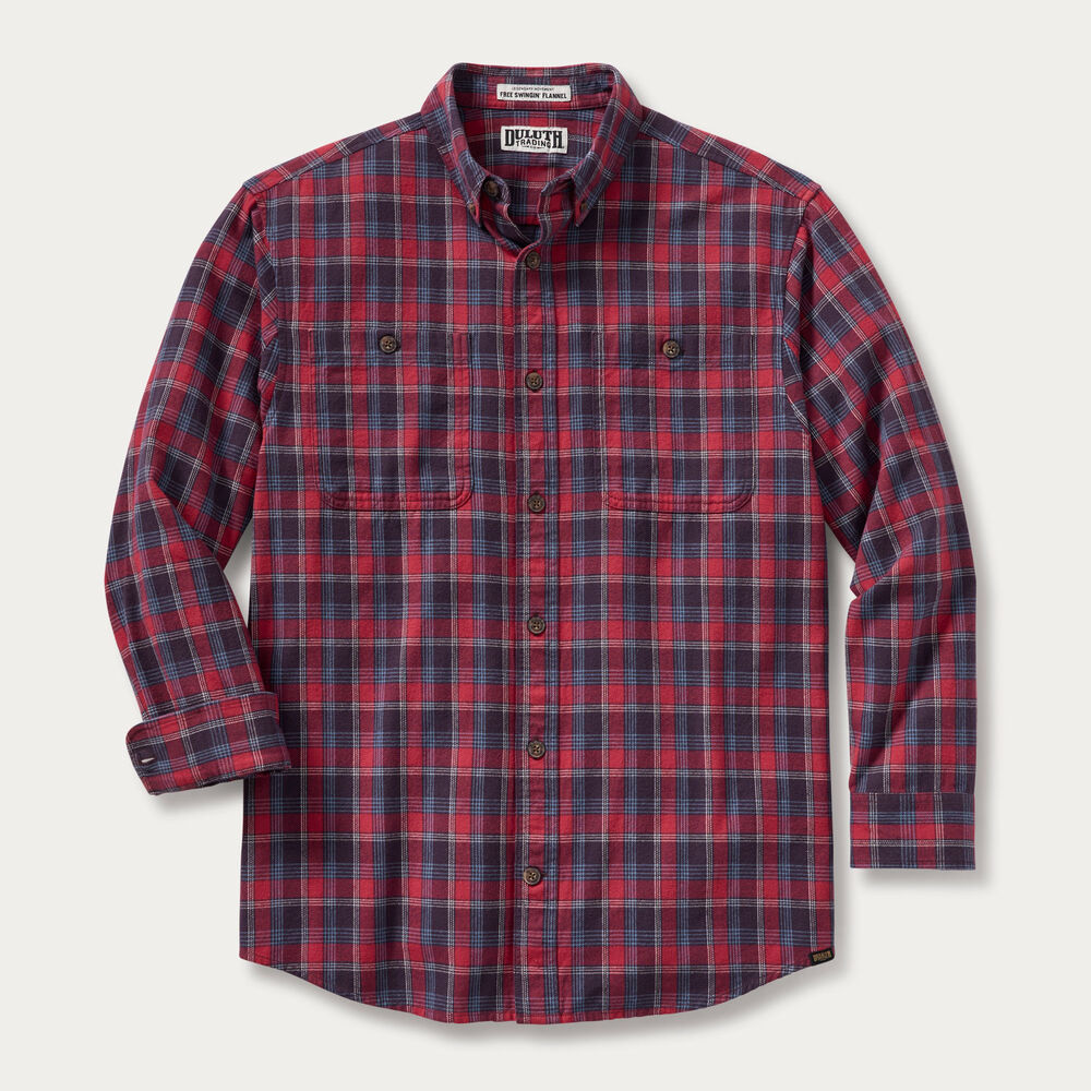 Men's Free Swingin' Flannel Relaxed Fit Shirt Main Image