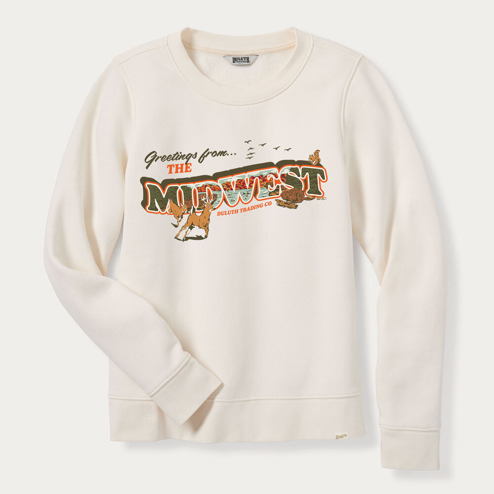 Women's Plus Duluth Heritage Crewneck Sweatshirt Main Image