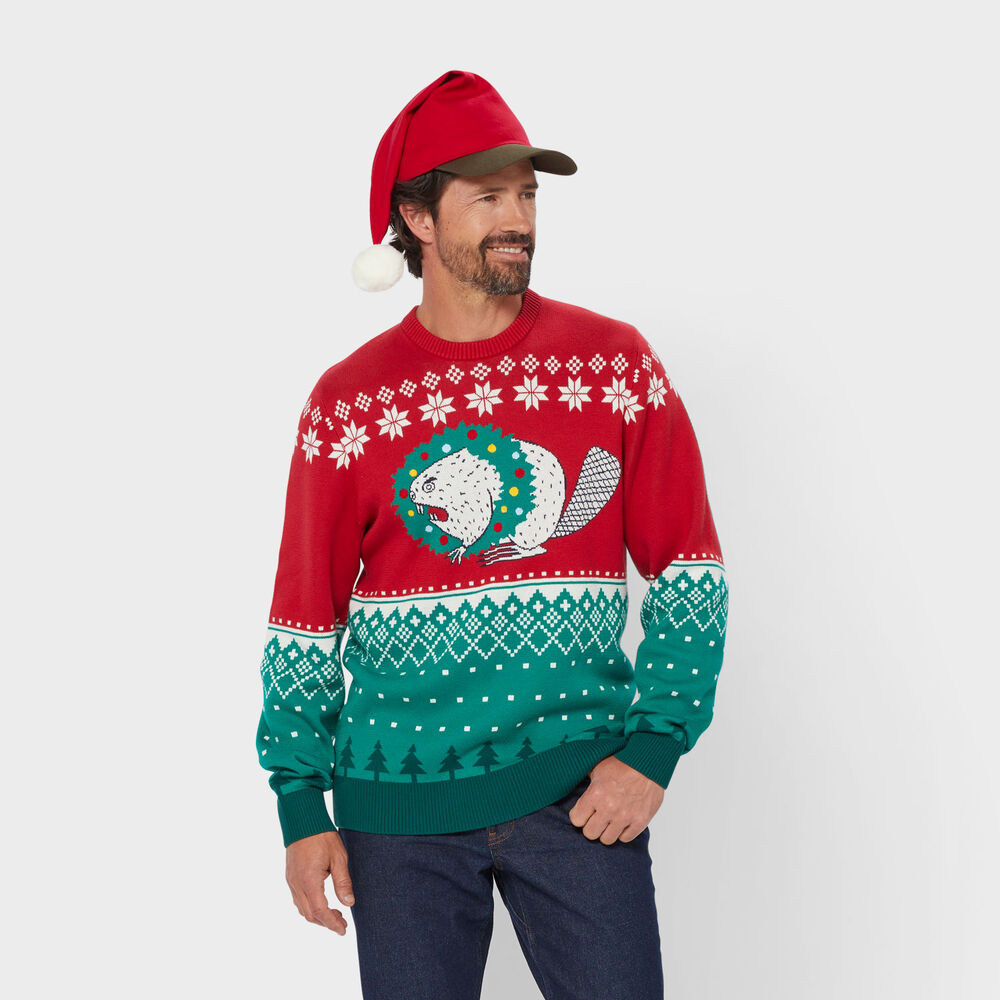 Men's Ugly Beaver Fair Isle Crew Sweater Main Image