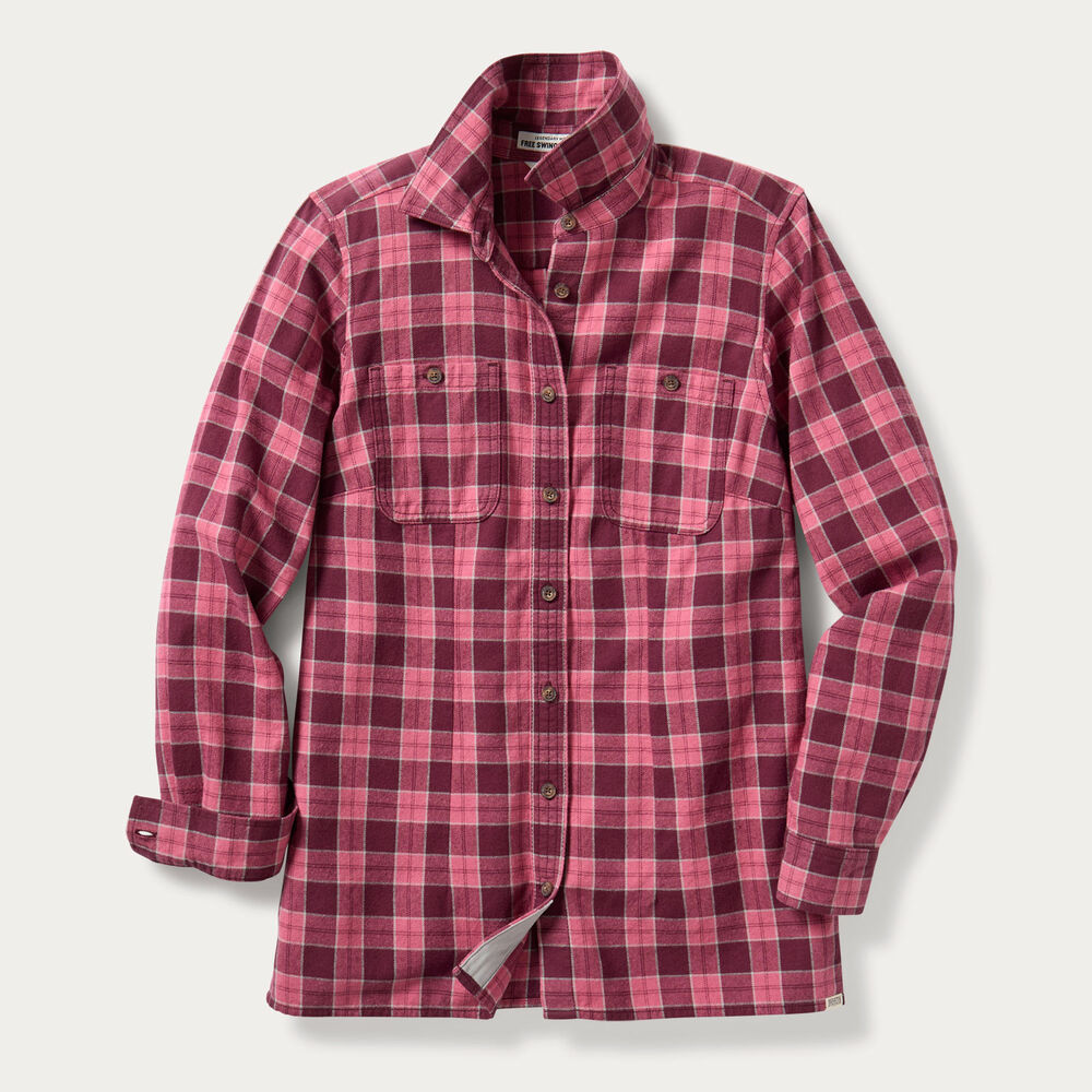 Women's Plus Free Swingin' Flannel Shirt Main Image