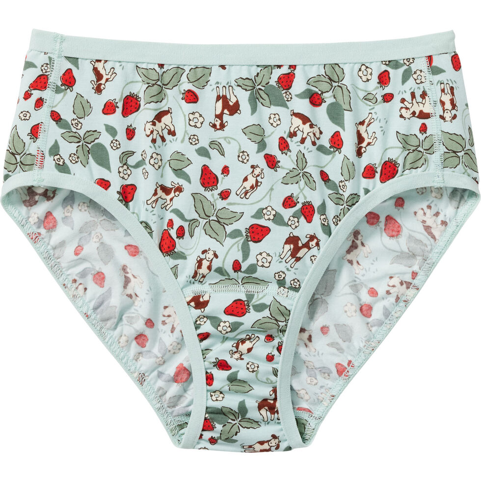 Cheap Woman Underwear Cotton Mid-Rise Floral Print Ladies Mothers