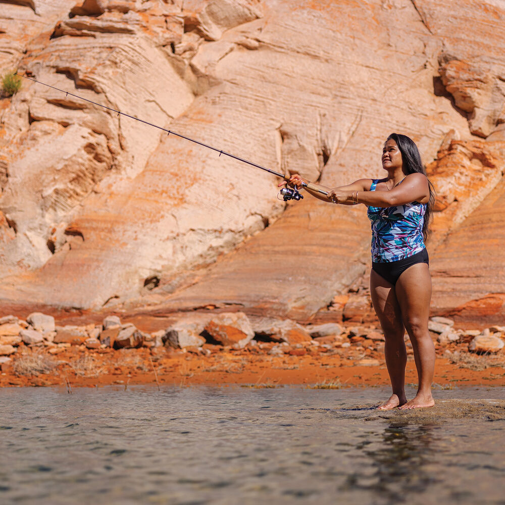 Women's AKHG Lost Lake Control-Top Bikini Bottom Main Image