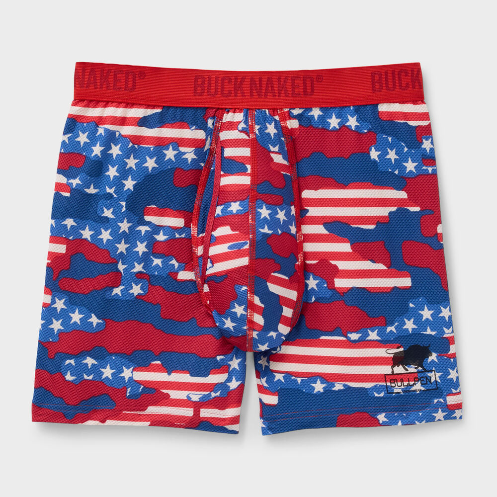 Men's Buck Naked Pattern Bullpen Boxer Briefs Main Image