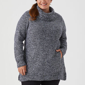 Women's Plus Heritage Cowl Neck Tunic Sweater
