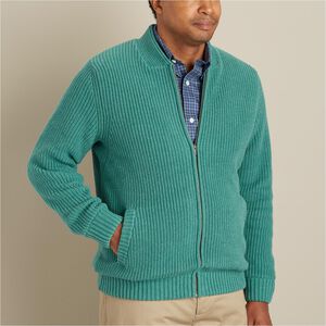 Men's Burly Retirement Sherpa-Lined Sweater Jacket