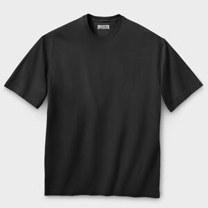 Men's Longtail T Relaxed Fit Short Sleeve T-Shirt BLK 2XL
