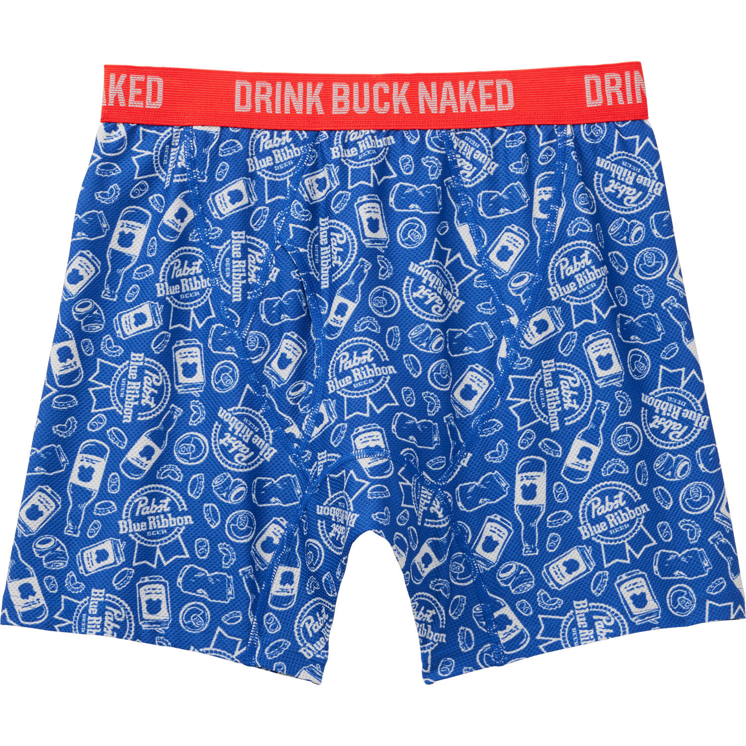 Men s Drink Buck Naked Print Boxer Briefs