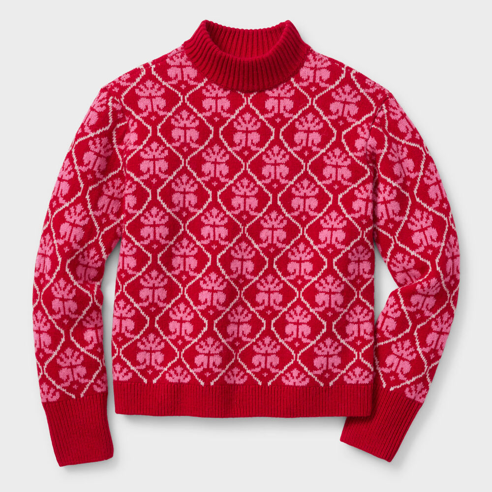 Women's Woolpaca Jacquard Mockneck Sweater Main Image