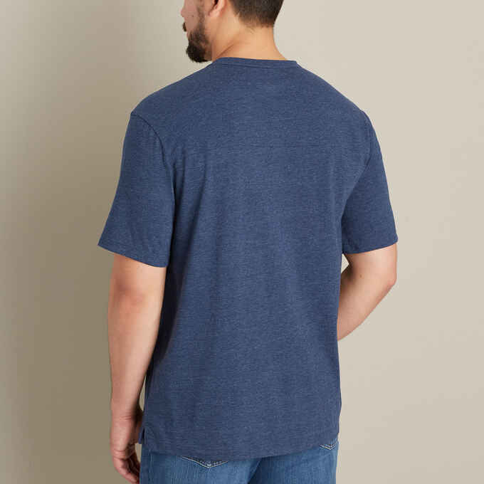 Men's TriBrid Short Sleeve Henley With Pocket Duluth Trading Company