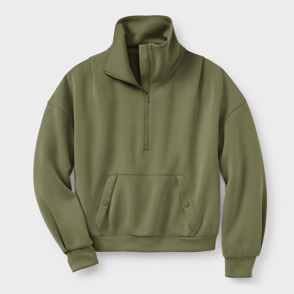 Women's AKHG After Sweat Funnelneck Half-Zip Main Image