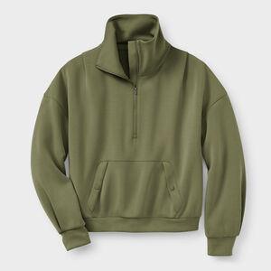 Women's AKHG After Sweat Funnelneck Half-Zip