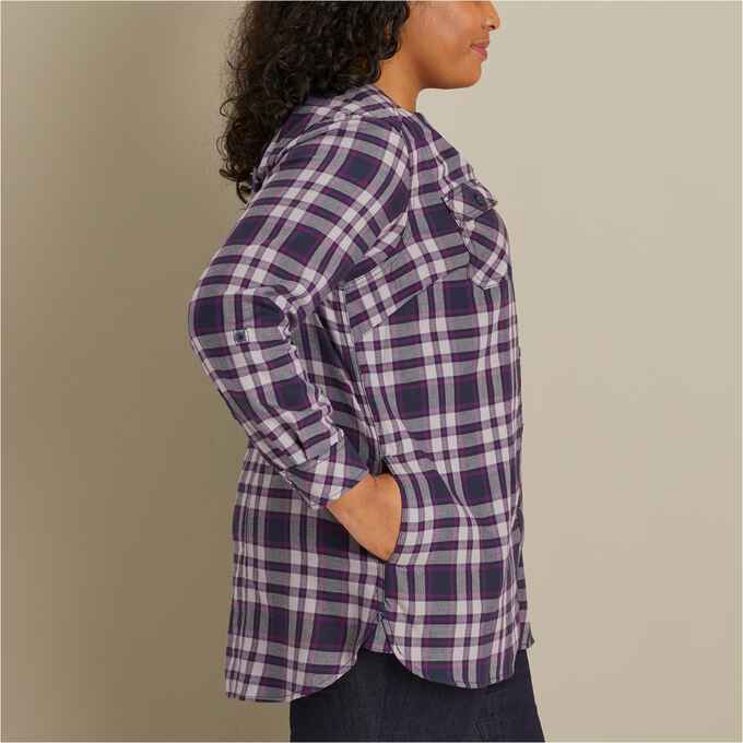 Women's Plus Crosscut Wicking Flannel Tunic