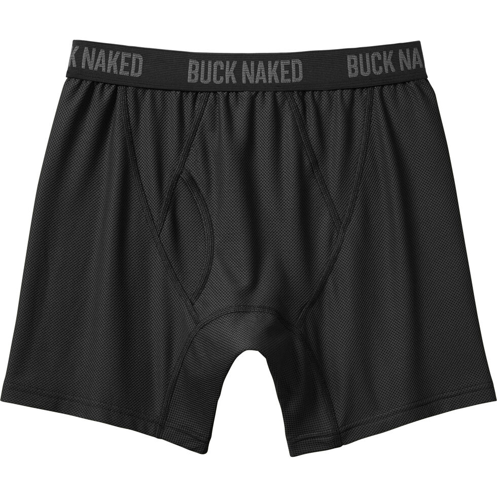 Duluth Trading Co. Buck Naked Performance Boxer Briefs 3 Pack Black Blue  Gray