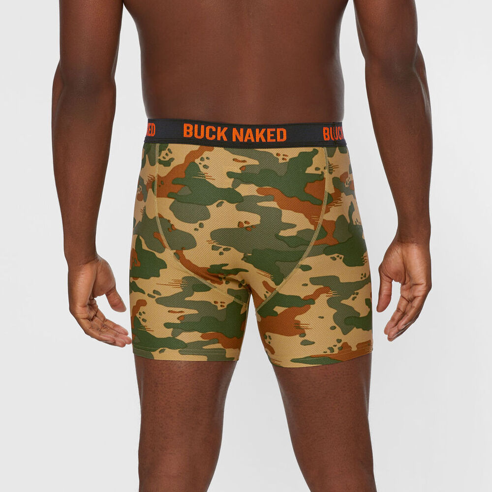 Men's Buck Naked Pattern Boxer Briefs Main Image