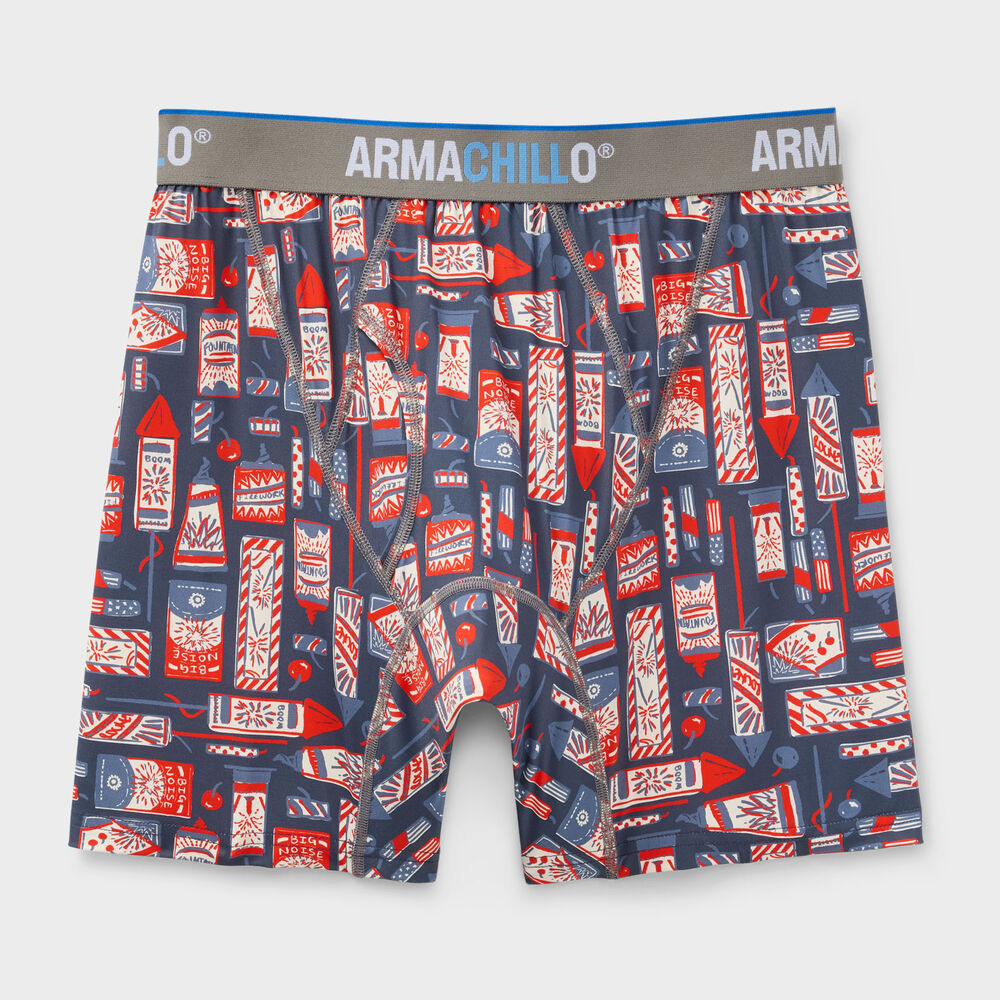 Men's Armachillo Cooling Pattern Boxer Briefs Main Image