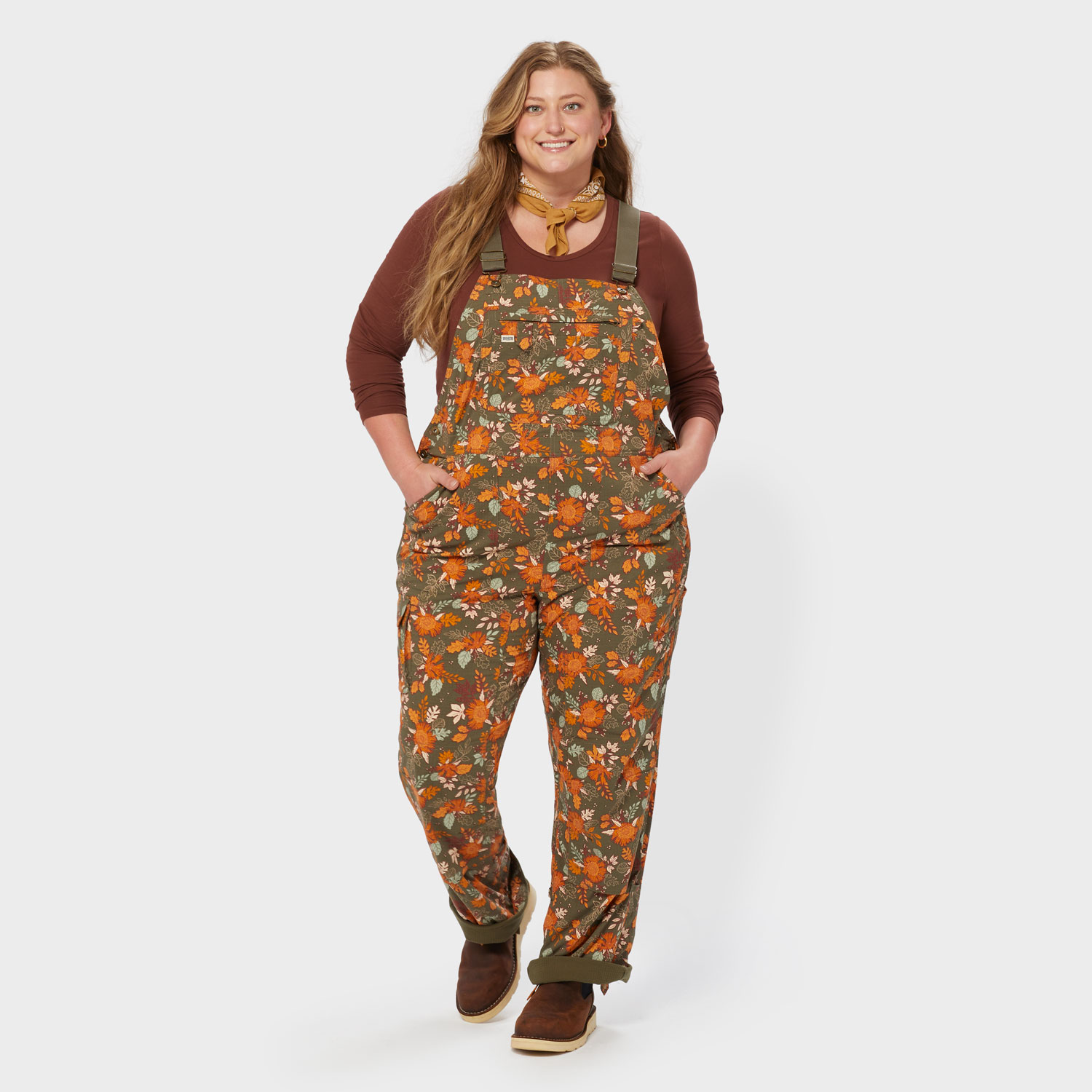 Women's Plus Heirloom Gardening Lined Bib Overalls