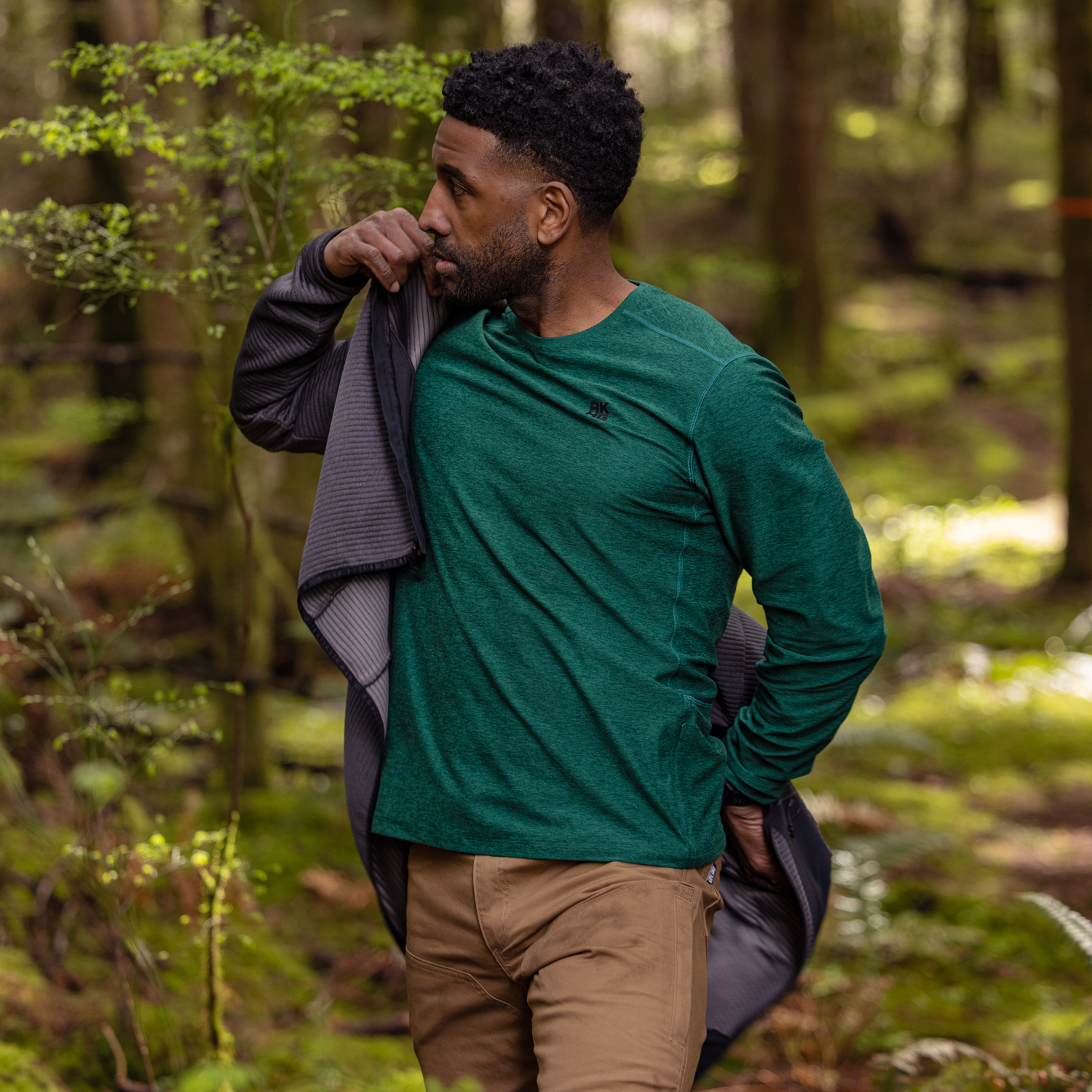 Men's AKHG Meltwater Standard Fit Long Sleeve Crew Shirt