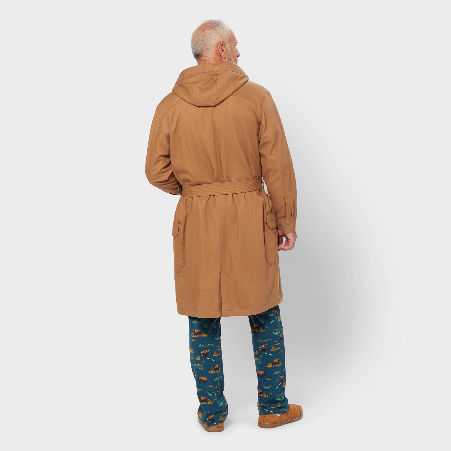 Men's Fire Hose Fleece-Lined Robe - image 2