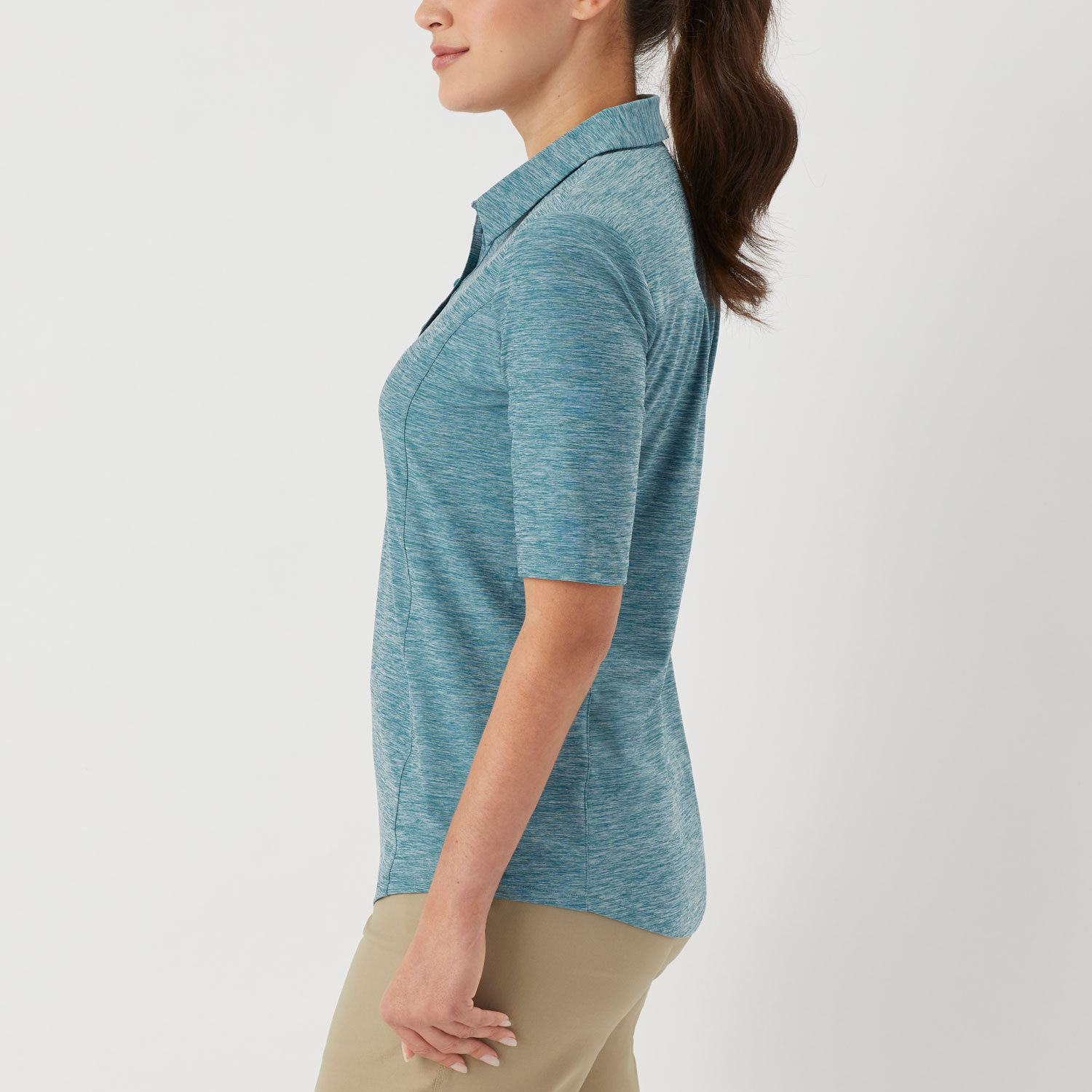 Women's Armachillo Polo Elbow Sleeve Shirt