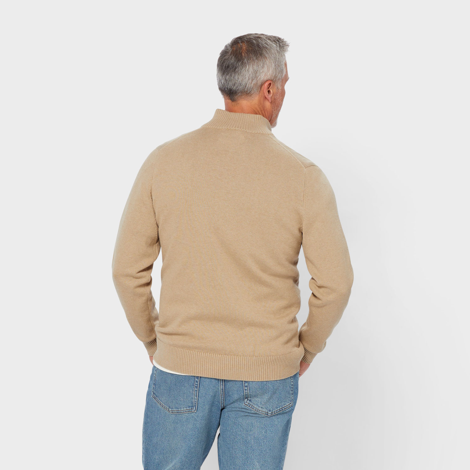 Men's Strongarm 1/4 Zip Mock Sweater - image 2
