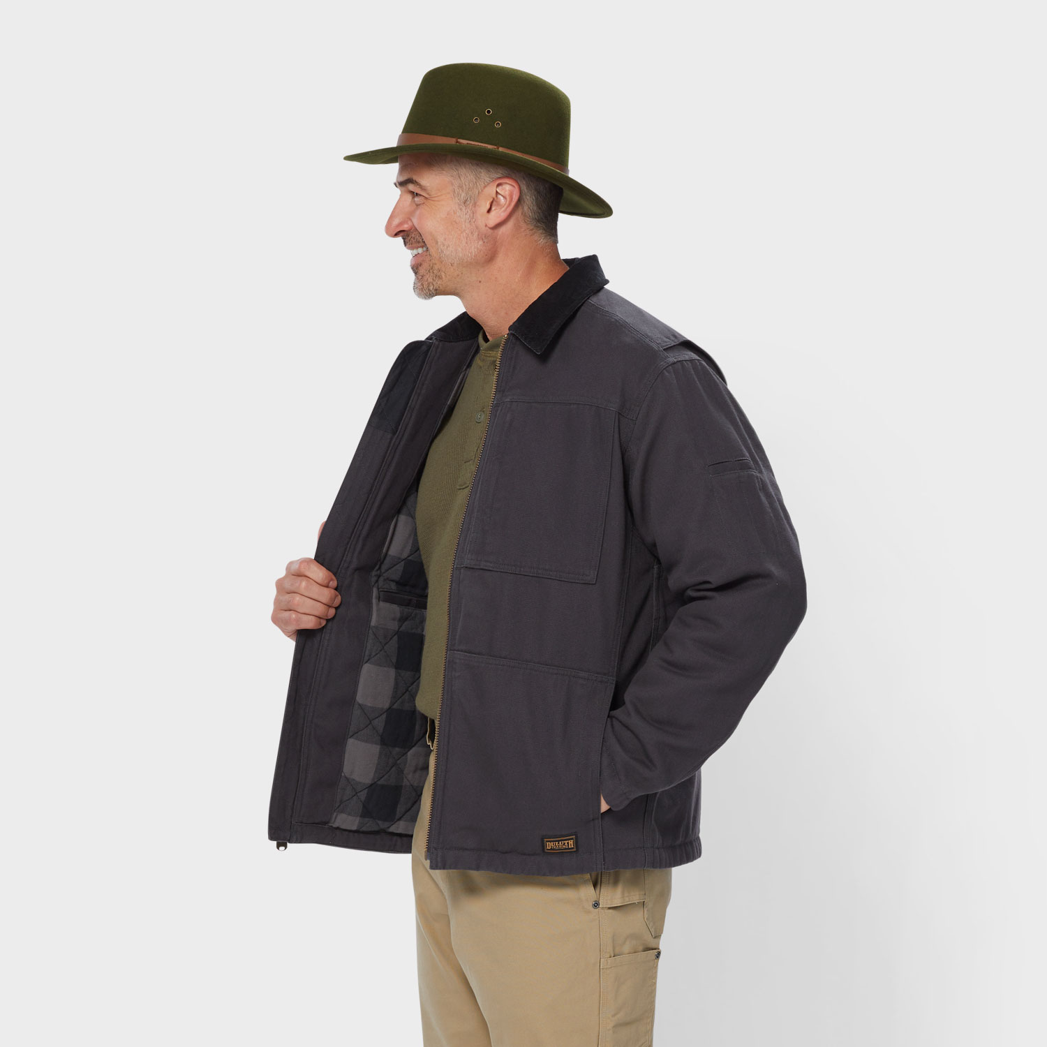 Men's Fire Hose Flannel-Lined Jacket - image 3
