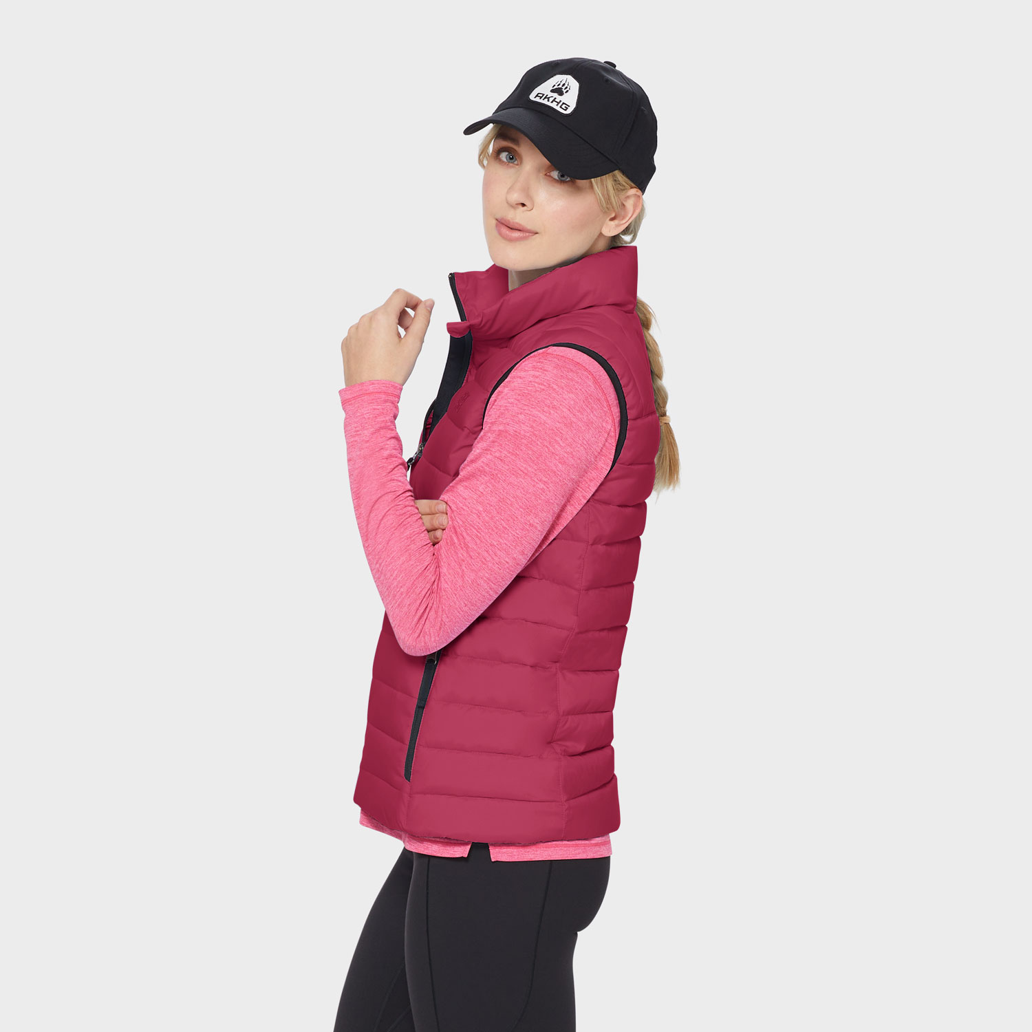 Women's AKHG Puffin Mock Vest - image 3