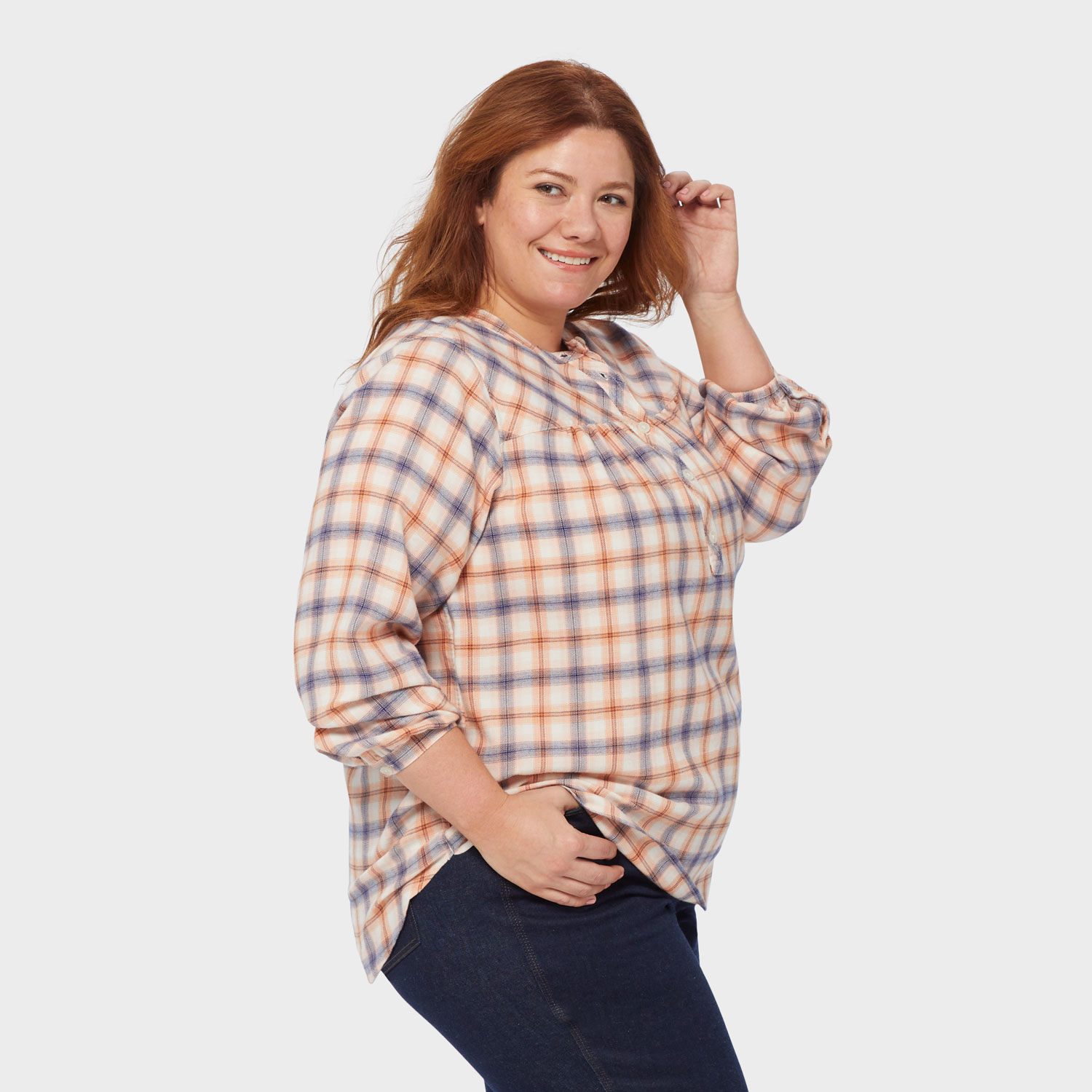 Women's Plus Seawool Lightweight Flannel Blouse - image 3