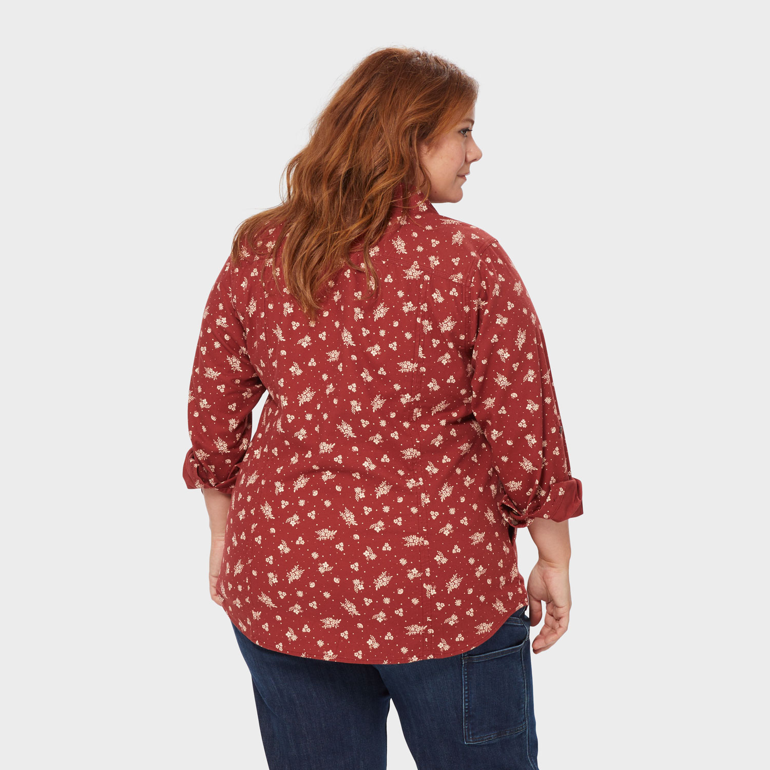 Women's Plus Free Swingin' Flannel Tunic - image 2