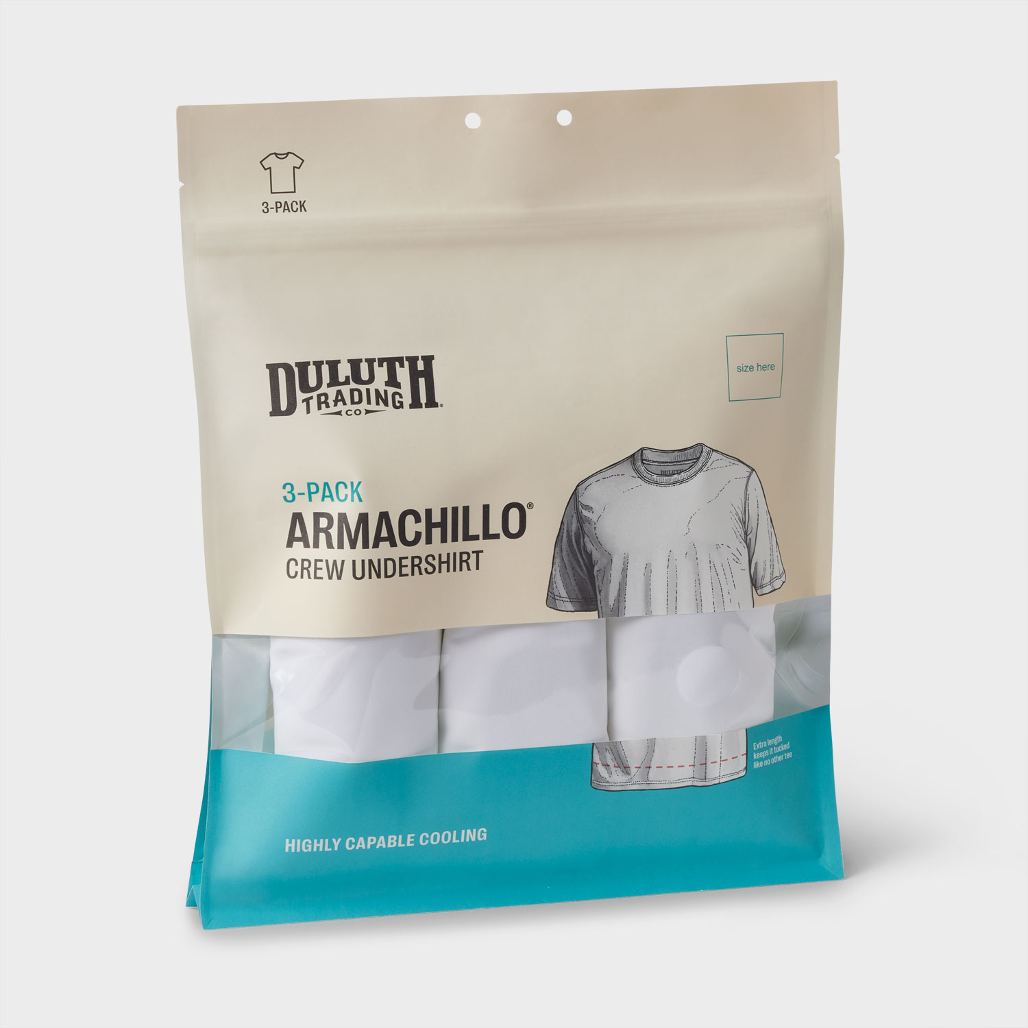 Men's Armachillo Crew Undershirt 3-Pack - image 4