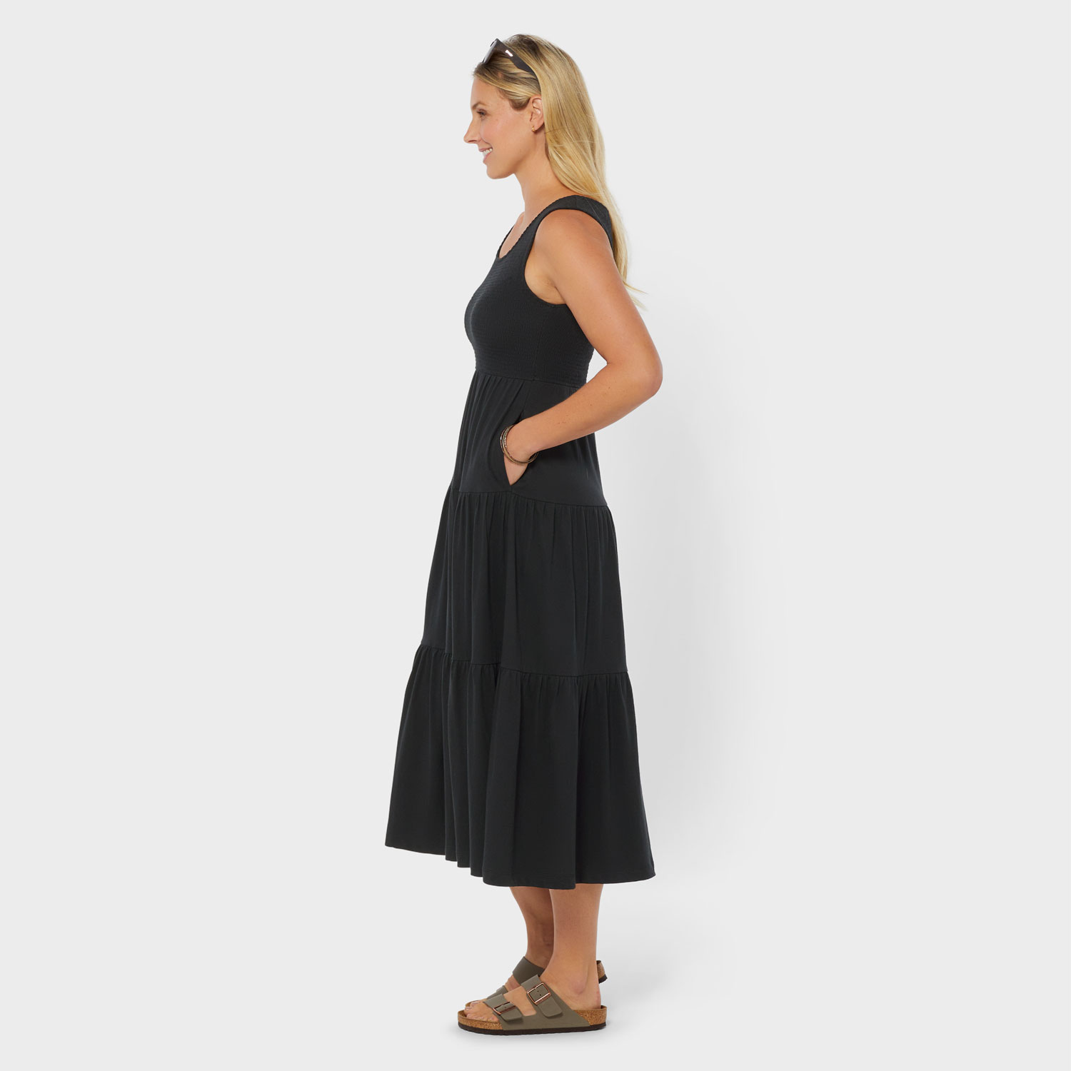Women's Lightweight Longtail Smocked Sun Dress - image 3