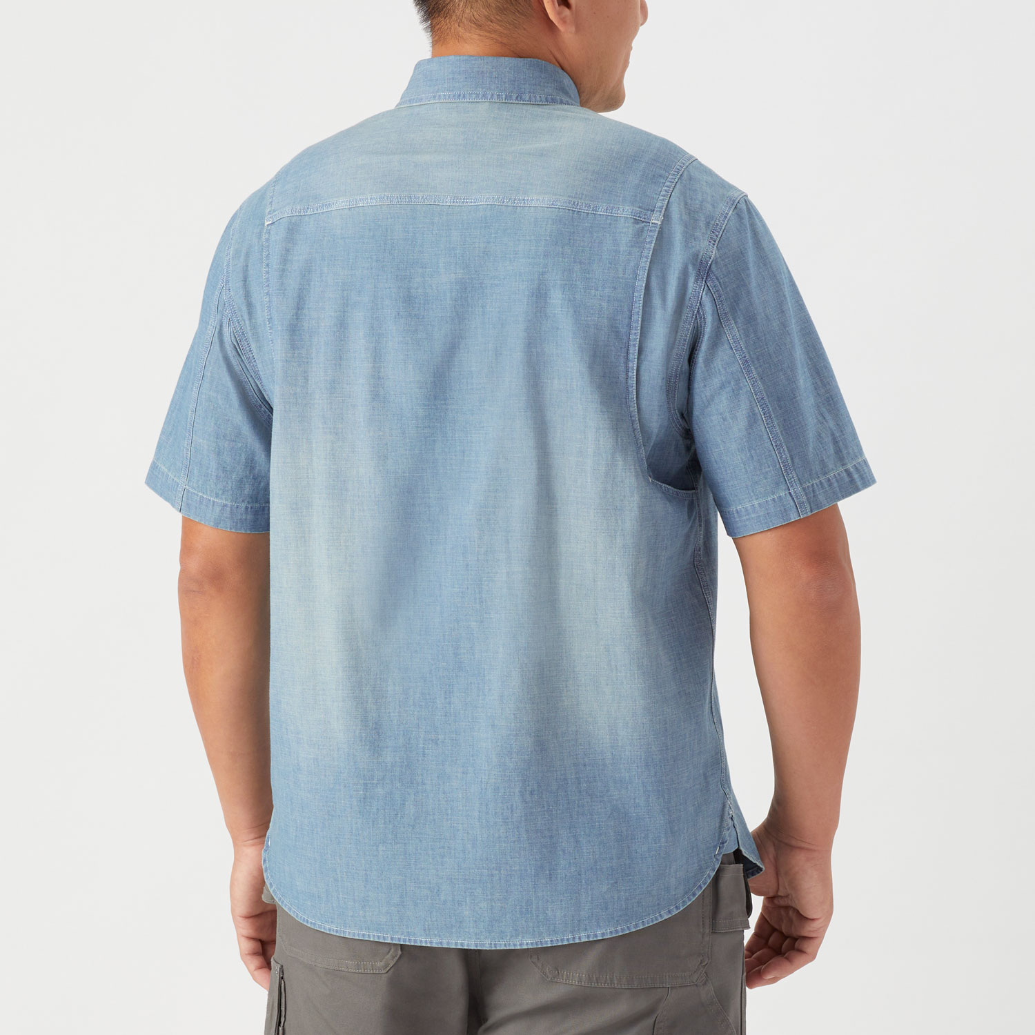 Men's COOLMAX Chambray Standard Fit SS Shirt