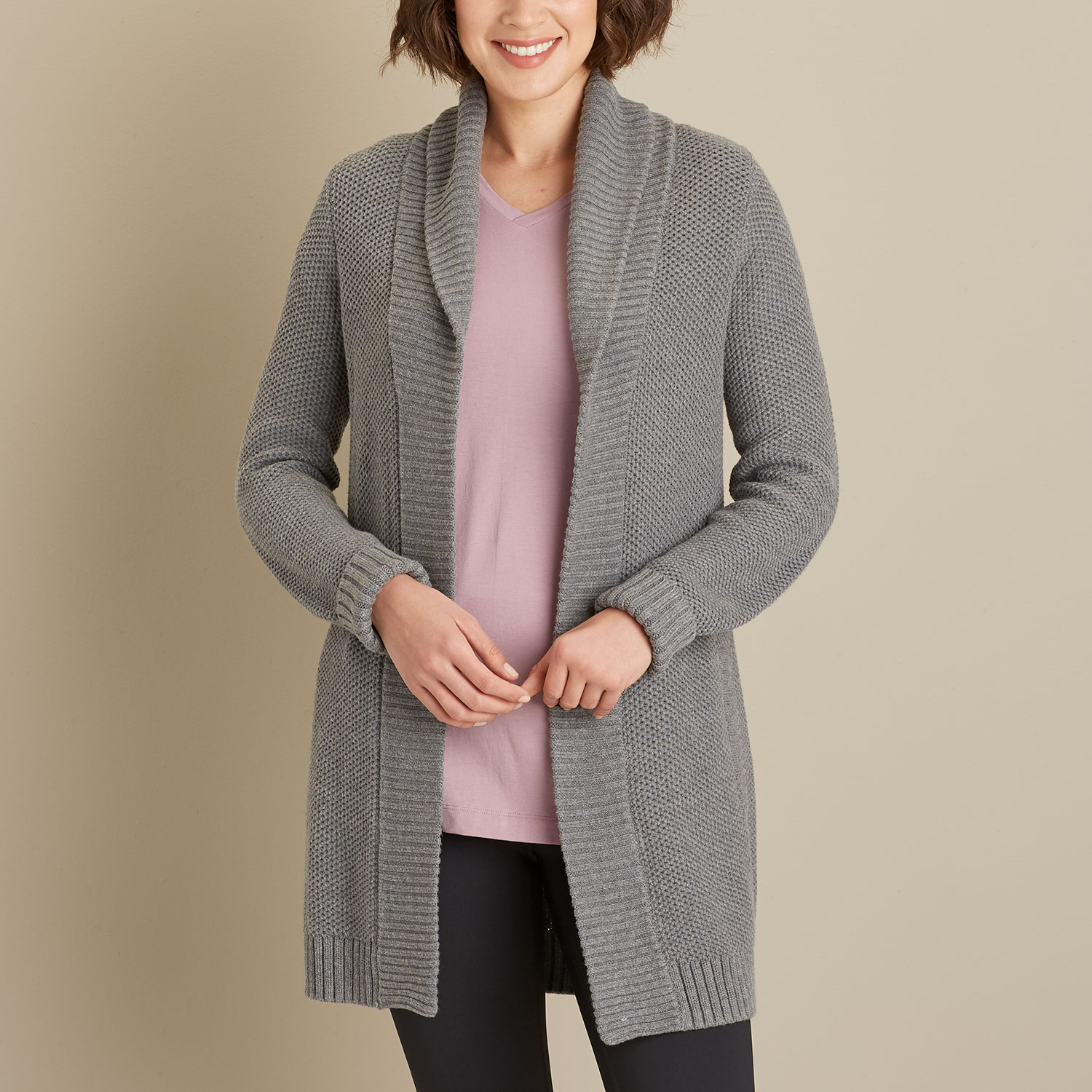 Women's Knit Worth Tunic Sweater Cardigan