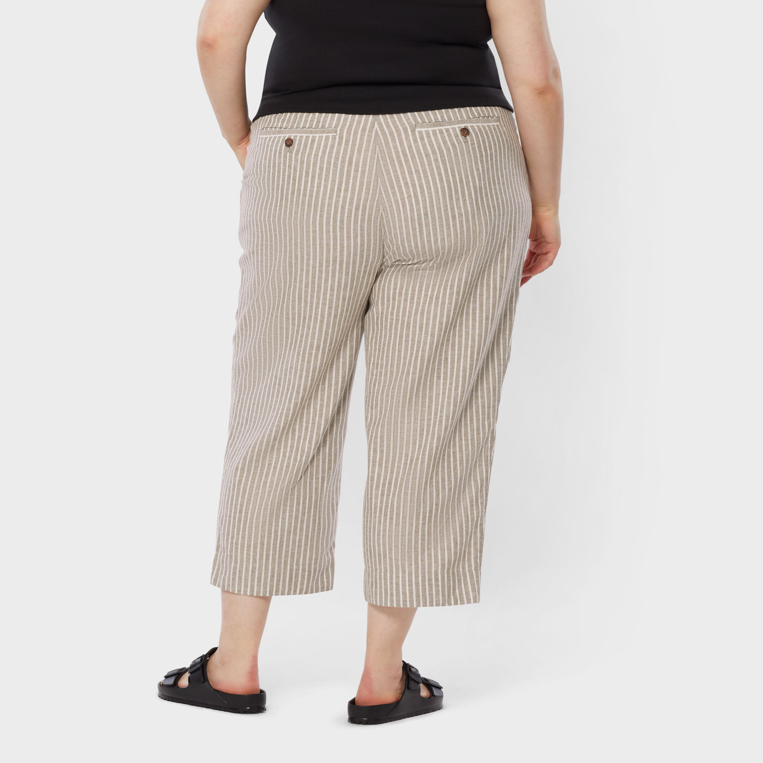 Women's Plus Overeasy Lightweight Hemp Capris - image 2