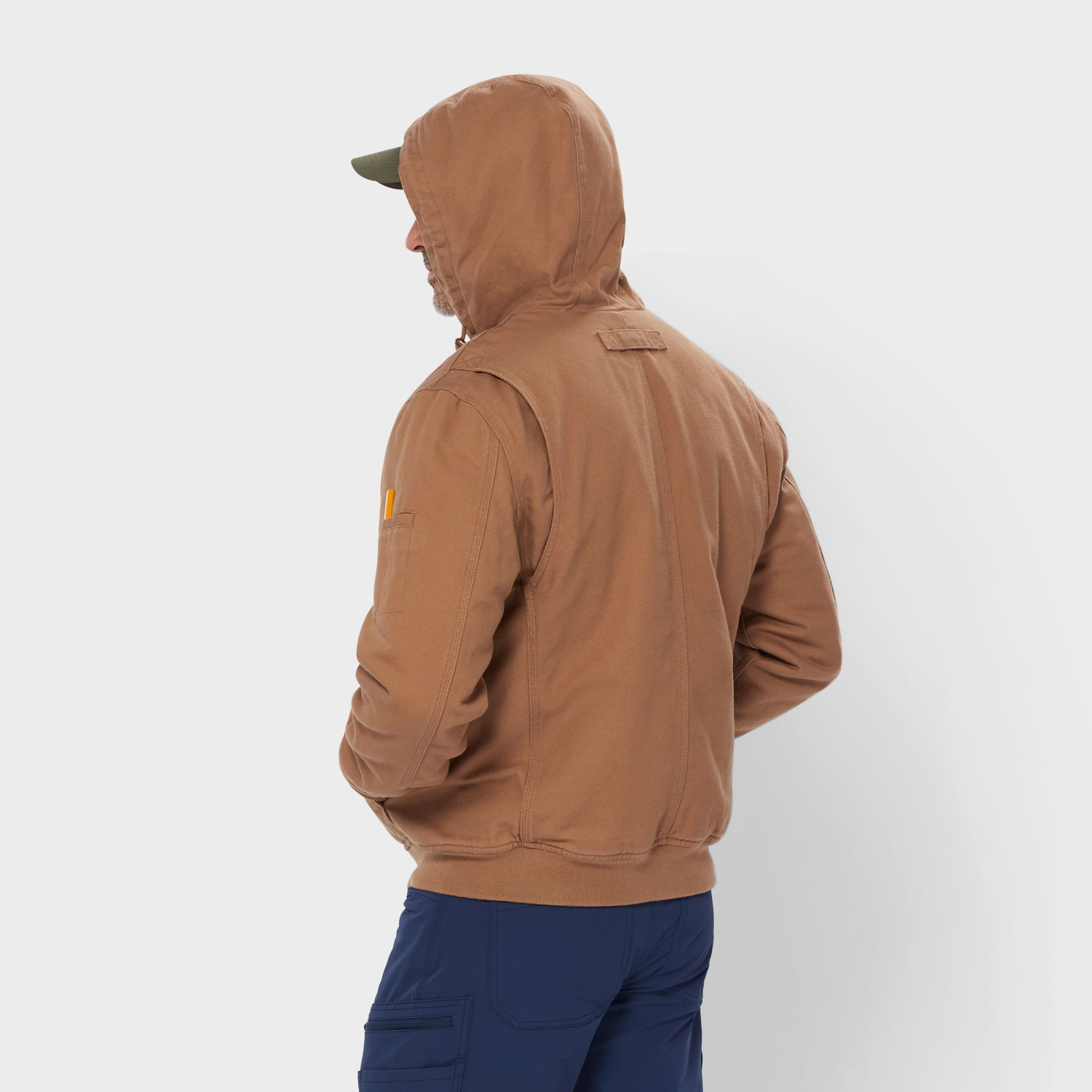 Men's Fire Hose Flannel-Lined Hooded Action Jac - image 2