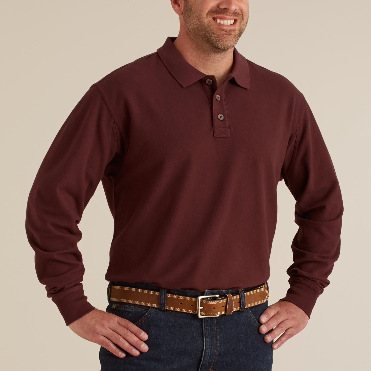 Men's No Polo Long Sleeve Shirt | Duluth Trading Company