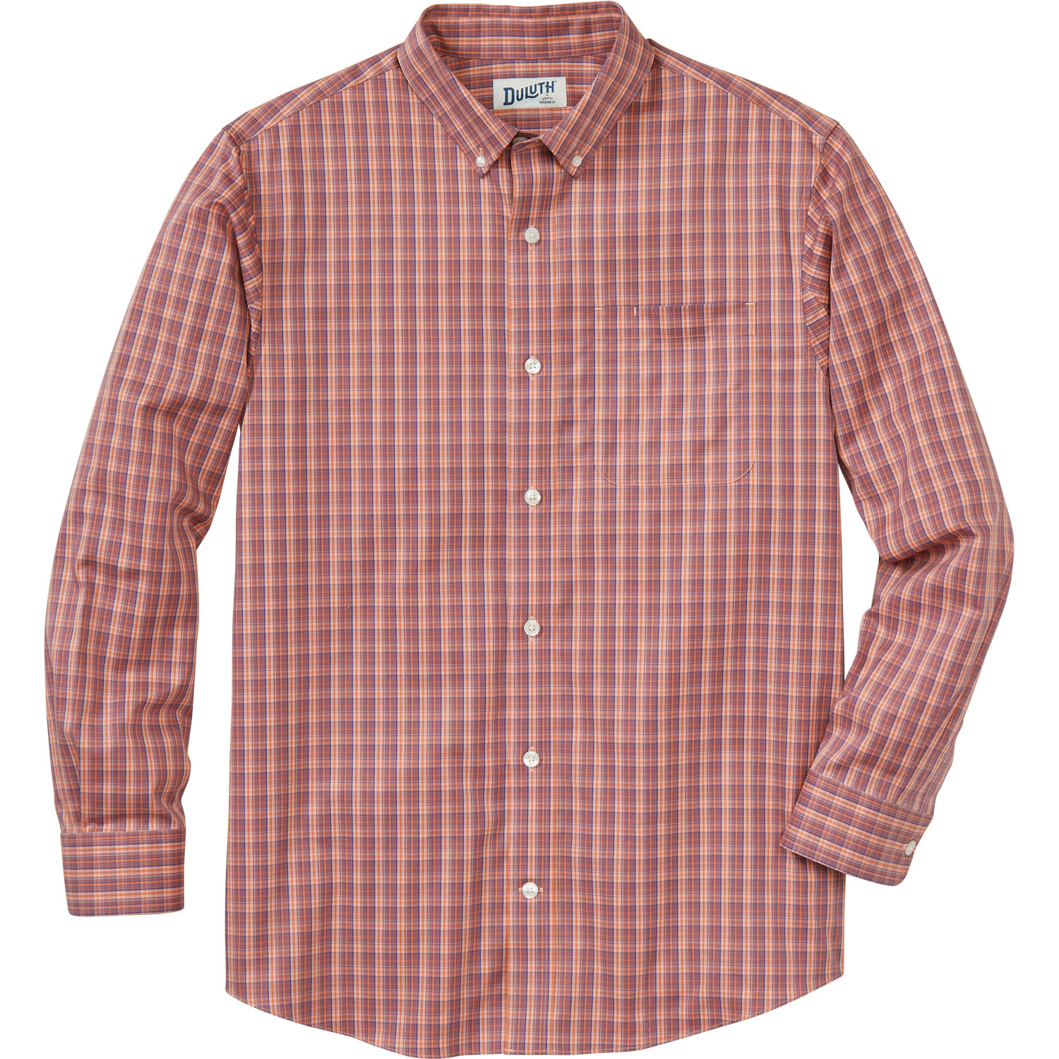 Men's Wrinklefighter Relaxed Fit Long Sleeve Shirt - Blue - Duluth Trading Company