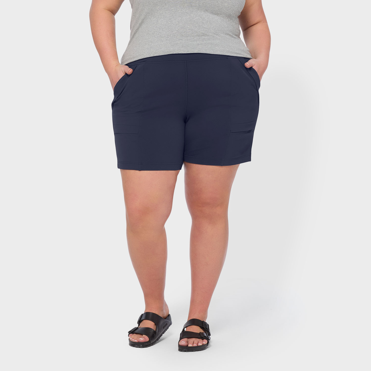Women's Plus NoGA Work Hi-Rise Shorts - image 1