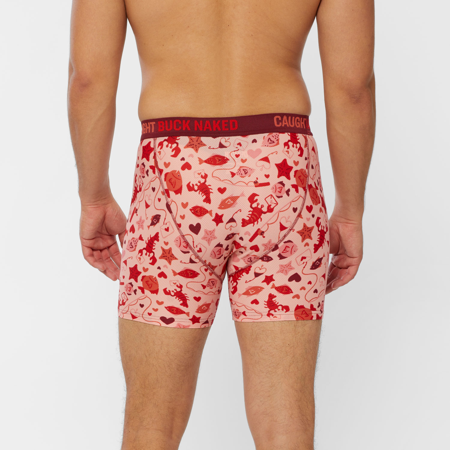 Men's Buck Naked Pattern Boxer Briefs